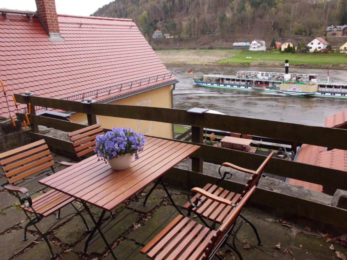 Ferien Im Denkmal An Der Elbe Leilighet Stadt Wehlen Eksteriør bilde