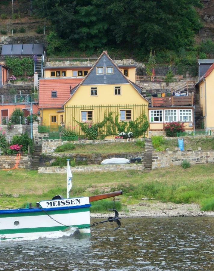 Ferien Im Denkmal An Der Elbe Leilighet Stadt Wehlen Eksteriør bilde